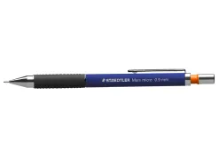 Porte-mine staedtler mars micro 0.9mm embout et agrafe métalliques grip caoutchouc amortisseur mine
