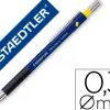 Porte-mine staedtler mars micro 0.3mm embout et agrafe métalliques grip caoutchouc amortisseur mine