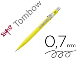 Porte-mines tombow monograph 0,7mm rechargeable gomme telescopique interchangeable coloris corps jaune fluo