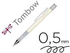 Porte-mines tombow monograph 0,5mm rechargeable gomme telescopique interchangeable coloris corps jaune creme