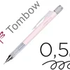 Porte-mines tombow monograph 0,5mm rechargeable gomme telescopique interchangeable coloris corps rose corail