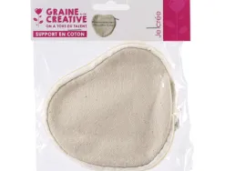 Porte-monnaie graine créative forme coeur 105x100x130mm