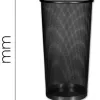Porte-parapluies q-connect maille métallique capacité 22.6l hauteur 500mm diamètre fond 265mm coloris noir