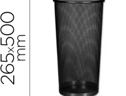 Porte-parapluies q-connect maille métallique capacité 22.6l hauteur 500mm diamètre fond 265mm coloris noir