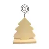 Porte-photos graine creative bois et clip metal forme sapin 15x9x1cm coloris naturel