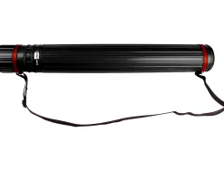 Porte-plans liderpapel plastique bandoulière 75cm extensible 125cm diamètre 9cm coloris noir