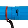 Porte-plans liderpapel plastique bandoulière 75cm extensible 125cm diamètre 9cm coloris bleu