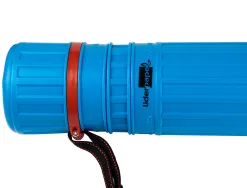 Porte-plans liderpapel plastique bandoulière 75cm extensible 125cm diamètre 9cm coloris bleu