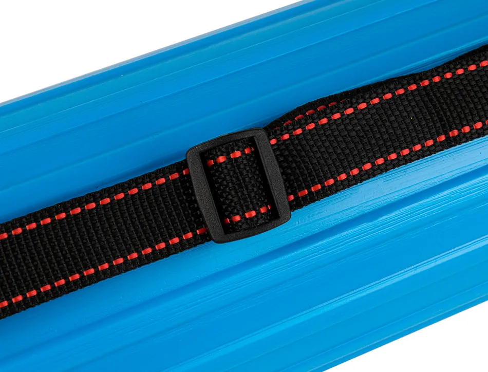 Porte-plans liderpapel plastique bandoulière 75cm extensible 125cm diamètre 9cm coloris bleu