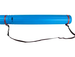 Porte-plans liderpapel plastique bandoulière 75cm extensible 125cm diamètre 9cm coloris bleu