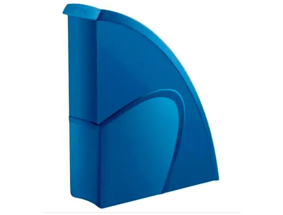 Porte-revues cep riviera polystyrene capacite 700f 270x310x85 mm coloris bleu porcelaine