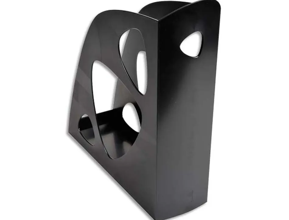 Porte-revues exacompta ecomag polystyrène solide stable format a4+ oeillet préhension noir