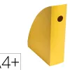 Porte-revues exacompta mag-cube bee blue plastique recycle a4+ oeillet de prehension coloris safran
