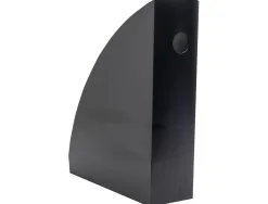 Porte-revues exacompta mag-cube ecoblack a4+ oeillet de prehension coloris noir