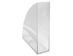 Porte-revues exacompta mag-cube office cristal a4+ oeillet de prehension coloris transparent