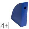 Porte-revues exacompta mag-cube bee blue plastique recycle a4+ oeillet de prehension coloris bleu marine
