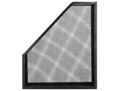 Porte-revues q-connect métal mesh maille métallique 250x79x289mm coloris noir