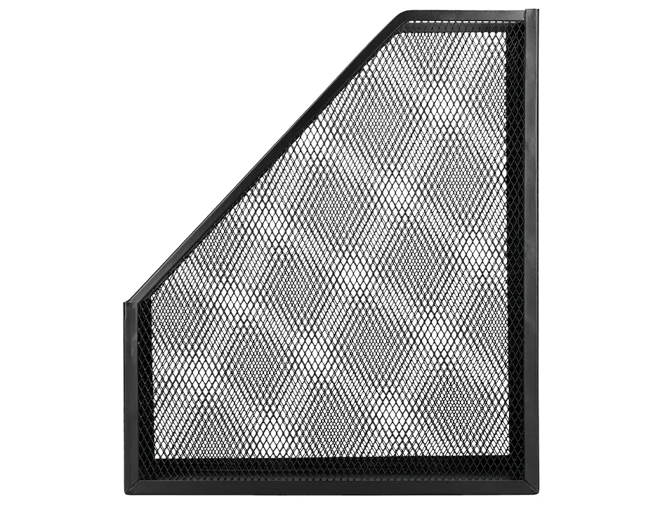Porte-revues q-connect métal mesh maille métallique 250x79x289mm coloris noir