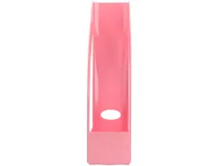Porte-revues q-connect plastique 320x250x80mm coloris rose pastel