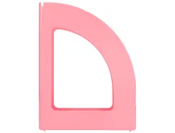 Porte-revues q-connect plastique 320x250x80mm coloris rose pastel
