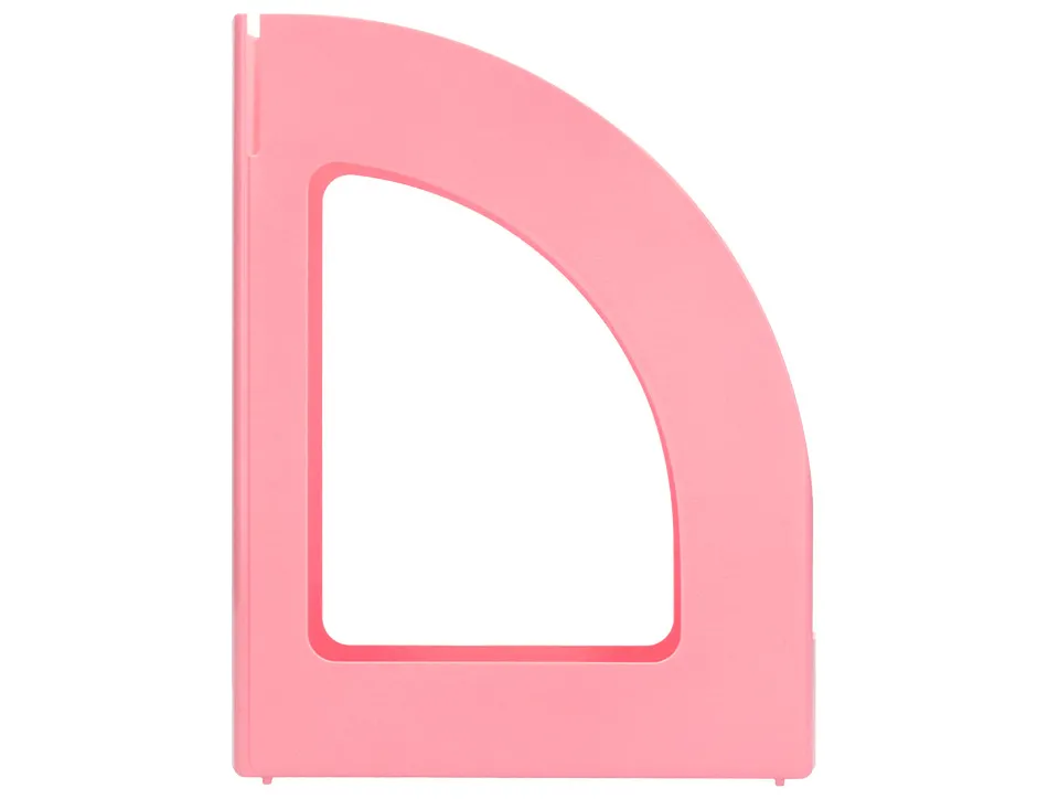 Porte-revues q-connect plastique 320x250x80mm coloris rose pastel