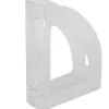 Porte-revues q-connect polystyrène documents a4 oeillet préhension 250x80x320mm cristal translucide