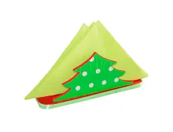 Porte-serviettes culture club à décorer forme sapin mdf 16x5x6cm
