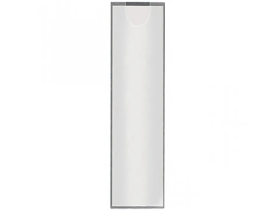 Porte-étiquette q-connect adhésif dos classeur 55x102mm étiquette comprise pack 6 unités