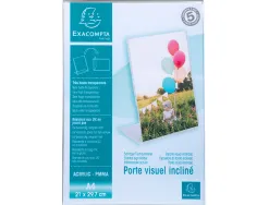 Porte-visuel exacompta acrylique incline vertical a4 coloris cristal