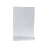 Porte-visuel exacompta acrylique vertical a4 socle aluminium coloris cristal
