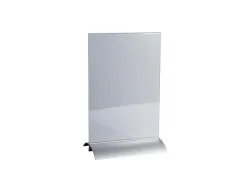 Porte-visuel exacompta acrylique vertical a4 socle aluminium coloris cristal