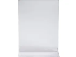 Porte-visuel exacompta acrylique droit vertical a5 coloris cristal