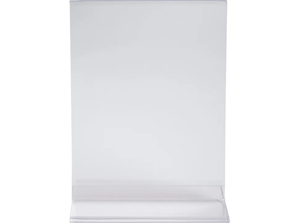 Porte-visuel exacompta acrylique droit vertical a5 coloris cristal