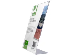 Porte-visuels q-connect 01 plexiglas format a4 chargement côté présentation photos notices publicité