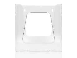 Porte-visuels q-connect mural plexiglas transparent format a4 225x50x244 mm