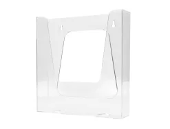 Porte-visuels q-connect mural plexiglas transparent format a4 225x50x244 mm