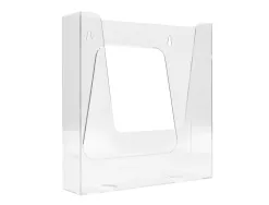 Porte-visuels q-connect mural plexiglas transparent format a4 225x50x244 mm