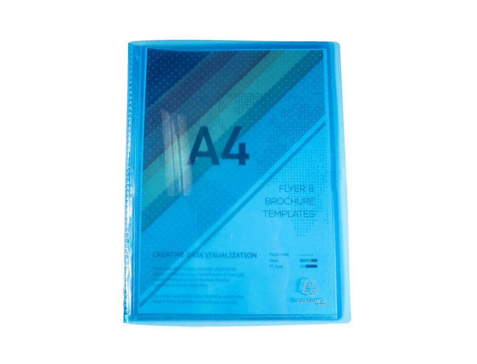Porte-vues exacompta iderama pp 100 vues coloris assortis