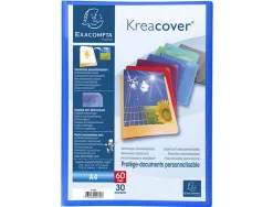 Porte-vues exacompta krea cover pp 60 vues coloris assortis