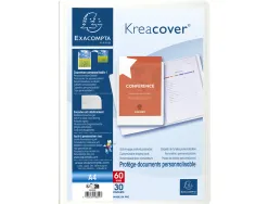 Porte-vues exacompta krea cover pp 60 vues coloris blanc