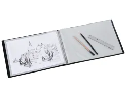 Porte-vues viquel art'view pp creativ'gallery a4 format paysage 60 vues coloris noir