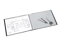 Porte-vues viquel art'view pp creativ'gallery a3 format paysage 60 vues coloris noir