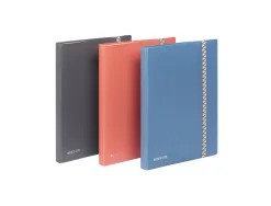Porte-vues viquel business class polypropylene fermeture elastique a4 120 vues coloris aleatoire