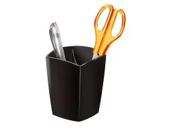 Pot à crayons magnétique cep gloss tonic 2 compartiments polystyrène antichoc bonne stabilité rectangulaire noir