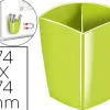 Pot à crayons magnétique cep gloss tonic 2 compartiments polystyrène antichoc bonne stabilité rectangulaire vert anis