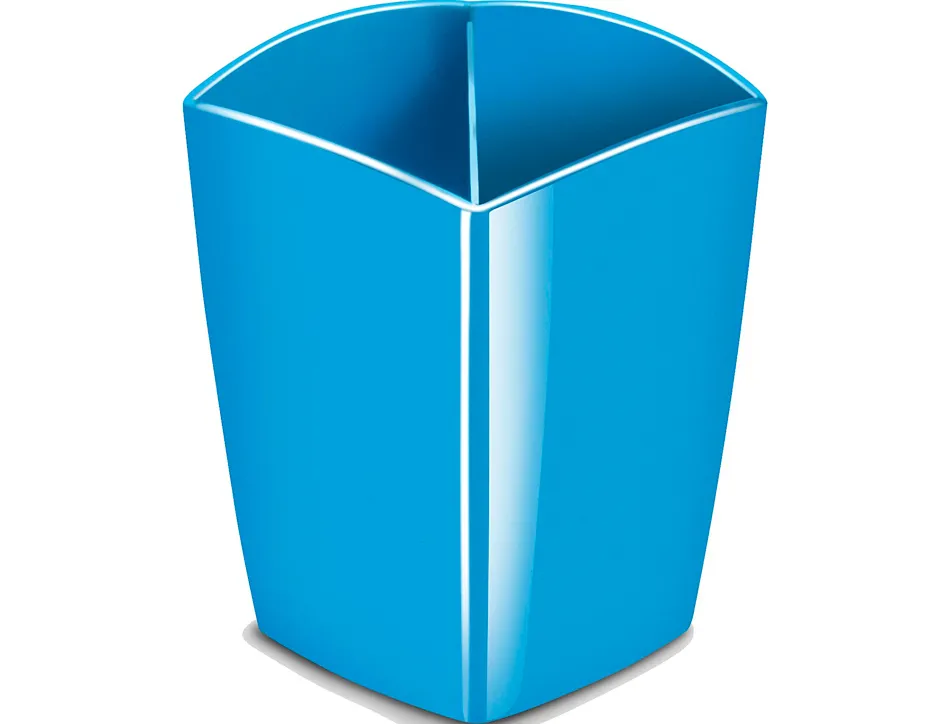 Pot à crayons magnétique cep gloss tonic 2 compartiments polystyrène antichoc bonne stabilité rectangulaire bleu océan