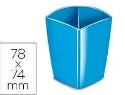 Pot à crayons magnétique cep gloss tonic 2 compartiments polystyrène antichoc bonne stabilité rectangulaire bleu océan