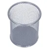 Pot à crayons q-connect maille métallique hauteur 105mm diamètre 86mm coloris argent
