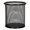 Pot à crayons q-connect maille métallique hauteur 105mm diamètre 86mm coloris noir