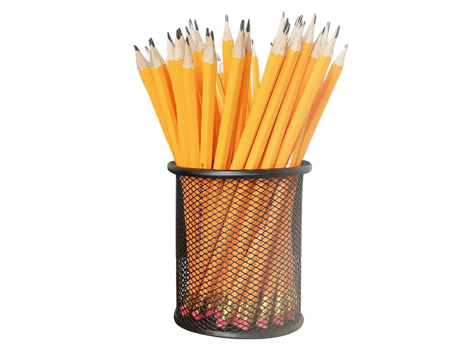Pot à crayons q-connect maille métallique hauteur 105mm diamètre 86mm coloris noir